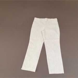 Liz Claiborne April Cream Heathered Stretch Straight Leg Pants Size 10